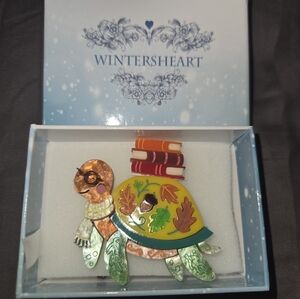 Wintersheart Emily The Bookish Turtle Brooch (Imperfect)